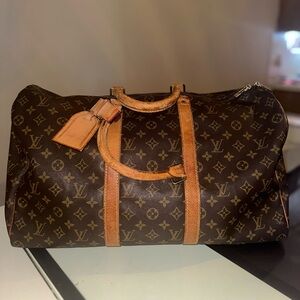 Authentic LOUIS VUITTON KEEPALL 50 Duffle Bag